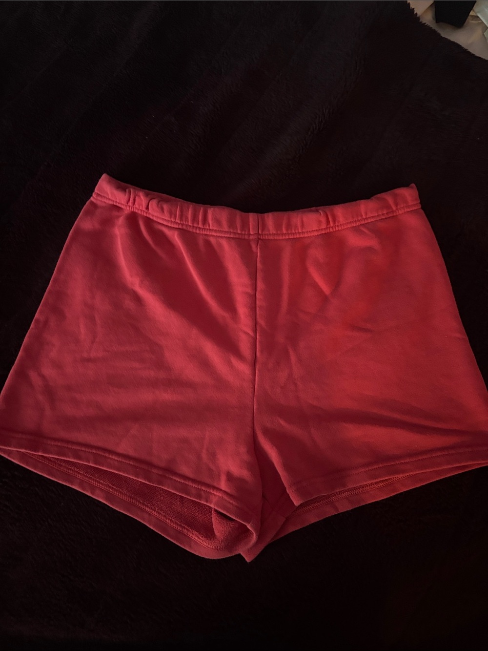TNA Artiza Coral Red Fleece Lounge Shorts
